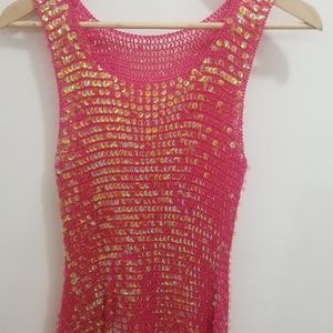 Pink sequence blouse